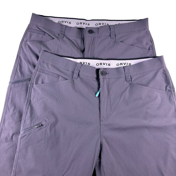 Orvis Tech Performance Hybrid Cargo Pants Mens Pockets 40X30 Gray Hiking (lot 2) - Picture 1 of 16